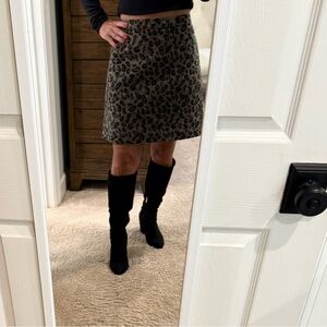 Leopard Print Skirt